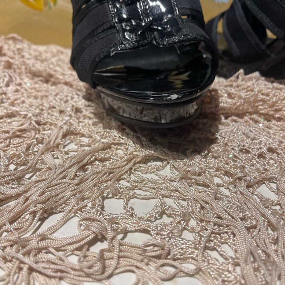 2 for $10 SEXY HOT Carlos Santana Size 8 M Zealous Black Platform PUMPS HEELS - Picture 6 of 9